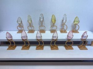 Crystal Faceted Teardrop Decorations