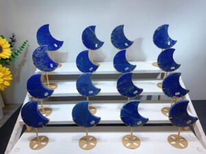 Lapis Lazuli Crescent Moon Decorations
