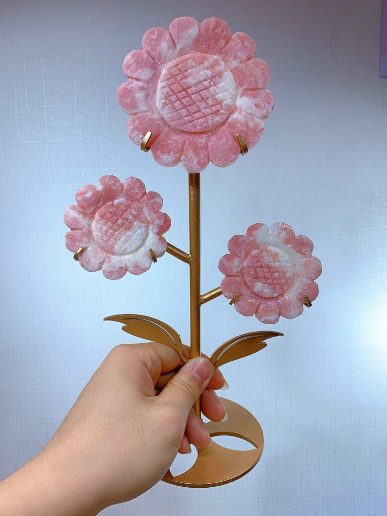 Pink Opal Three-Sunflower Decorations