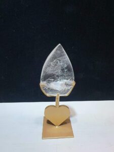 Clear Quartz Teardrop Decorations