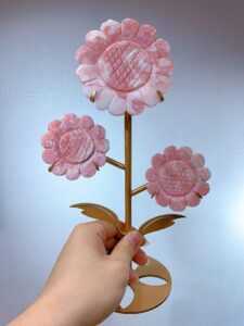 Pink Opal Three-Sunflower Decorations