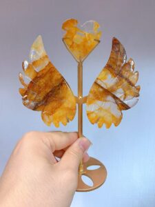 Crystal Heart Wing Decorations – Design 3