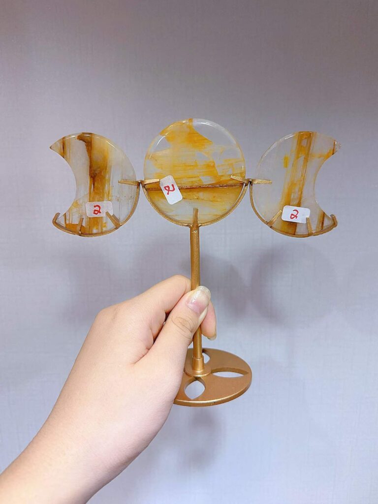 Crystal Triple Moon Decorations