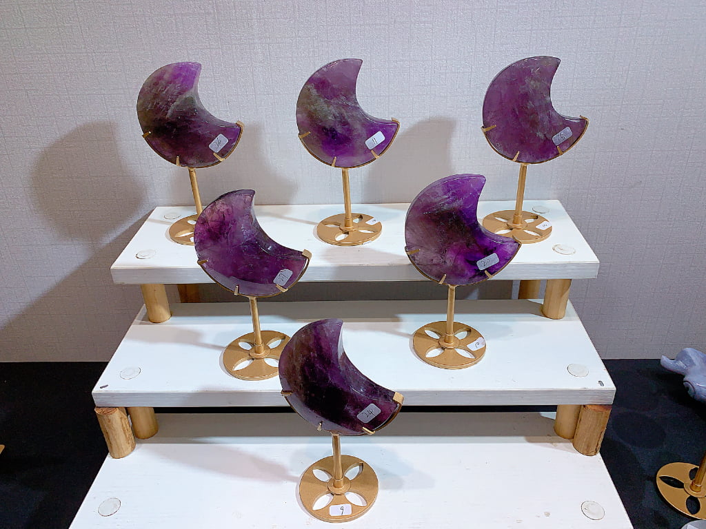 Crystal Crescent Moon Decorations Assortment