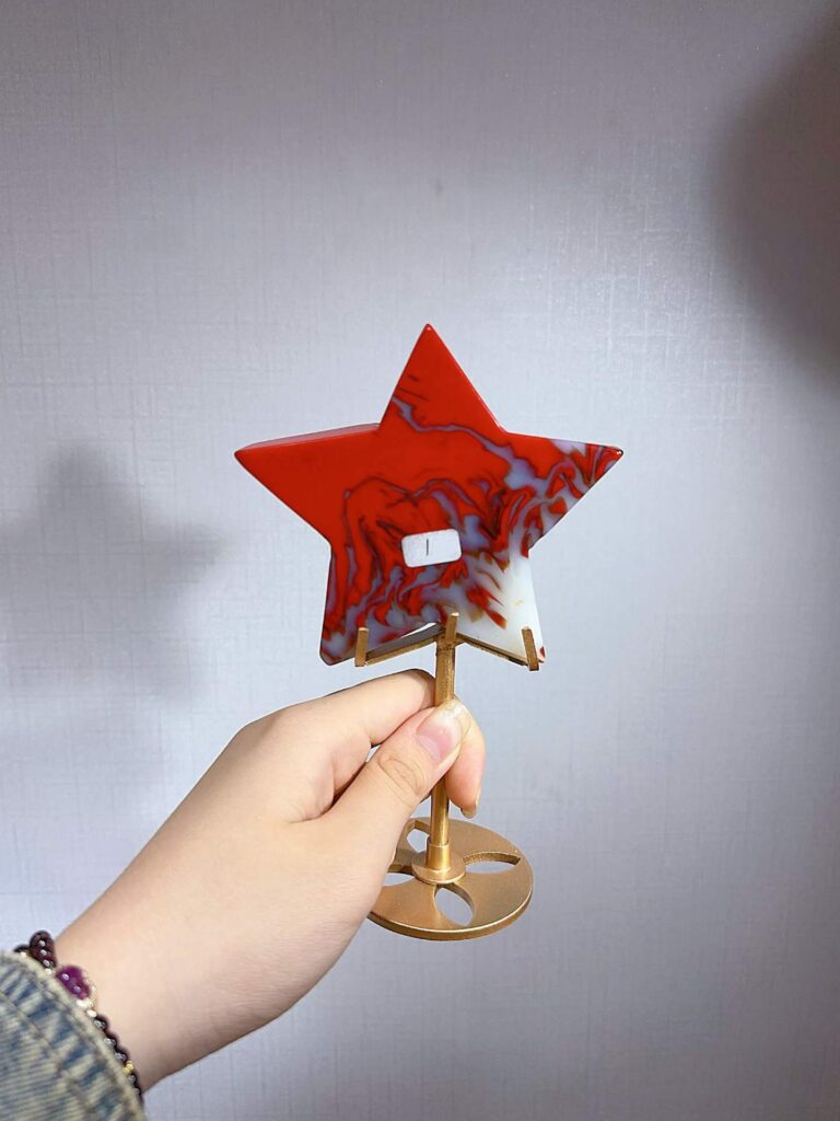 Crystal Five-Pointed Star Decorations – Design 1