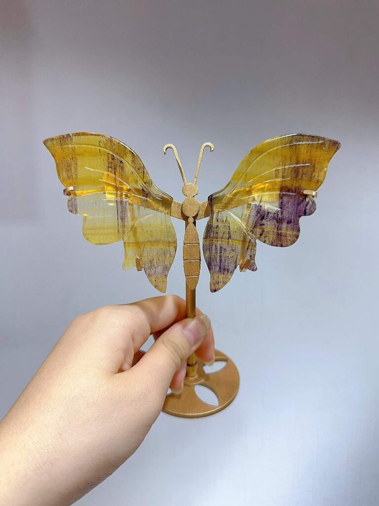 Small Crystal Butterfly Wing Decorations