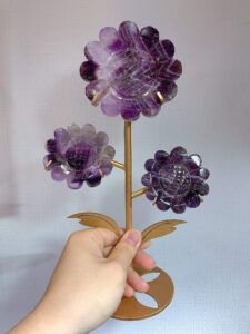 Dream Amethyst Three-Sunflower Decorations