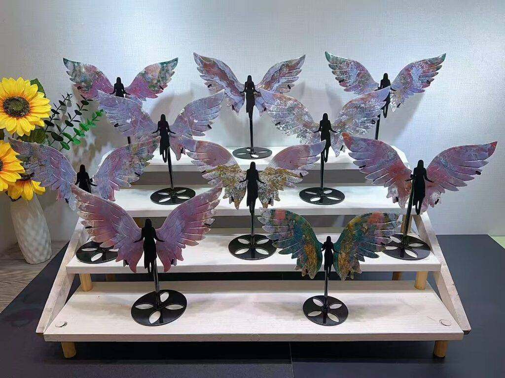 Large Crystal Archangel Wing Decorations