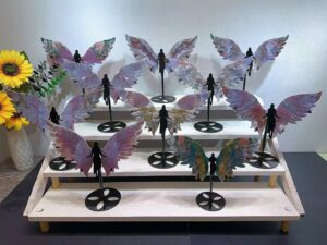 Large Crystal Archangel Wing Decorations