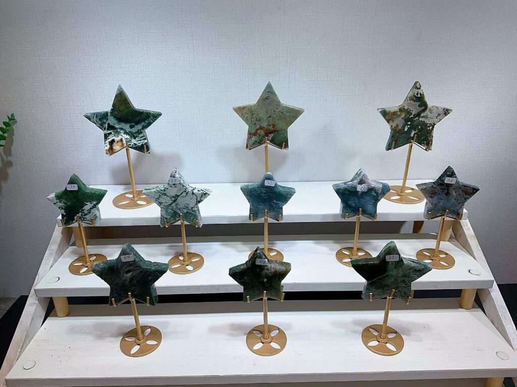 Crystal Five-Pointed Star Decorations – Design 1