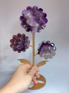 Dream Amethyst Three-Sunflower Decorations