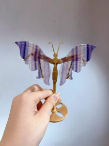 Small Crystal Butterfly Wing Decorations