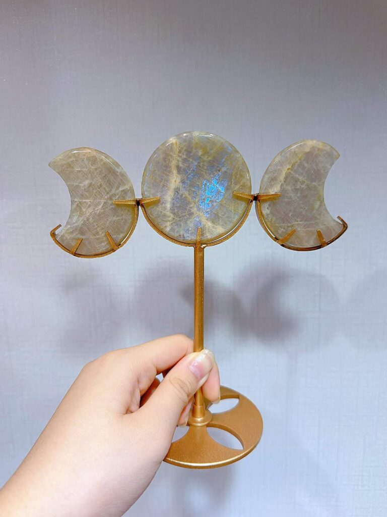 Crystal Triple Moon Decorations