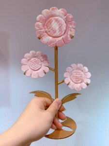 Pink Opal Three-Sunflower Decorations