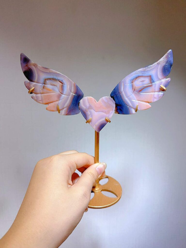 Crystal Heart Wing Decorations – Design 2