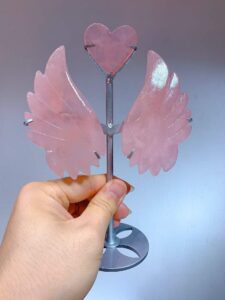 Crystal Heart Wing Decorations – Design 3