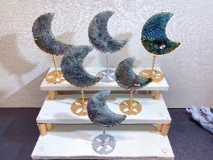 Crystal Crescent Moon Decorations Assortment