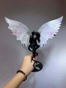Large Crystal Devil Angel Wing Decorations