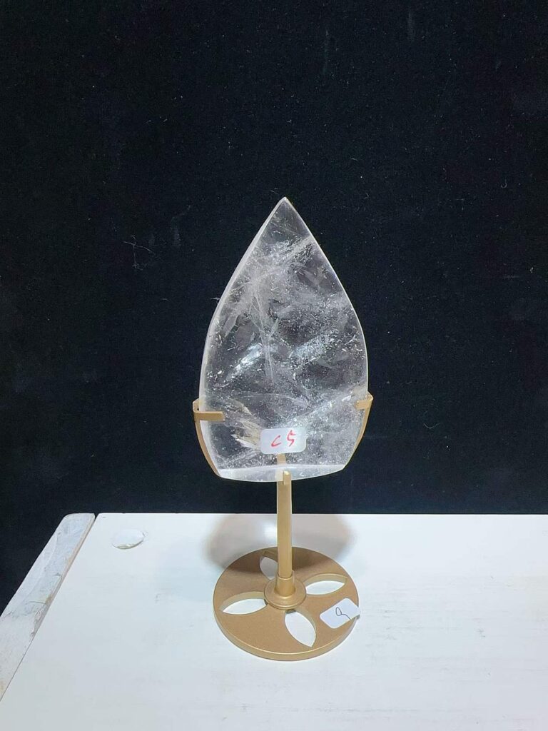 Clear Quartz Teardrop Decorations