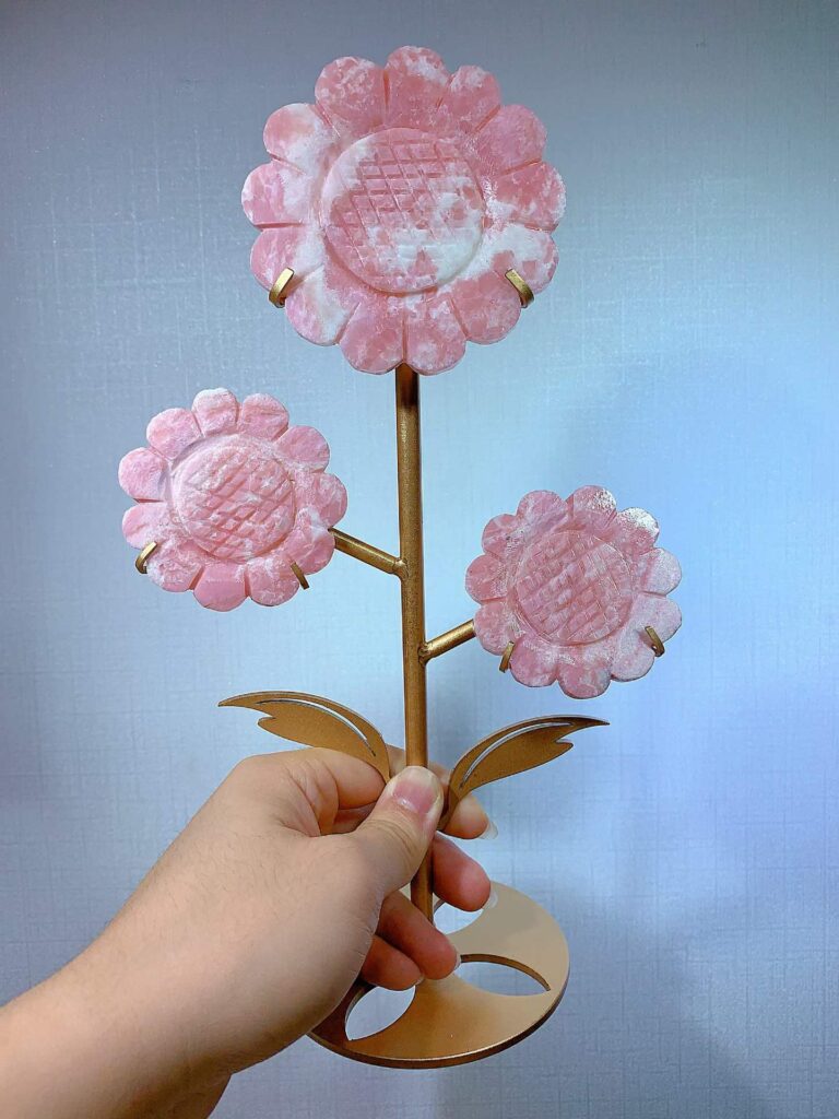 Pink Opal Three-Sunflower Decorations