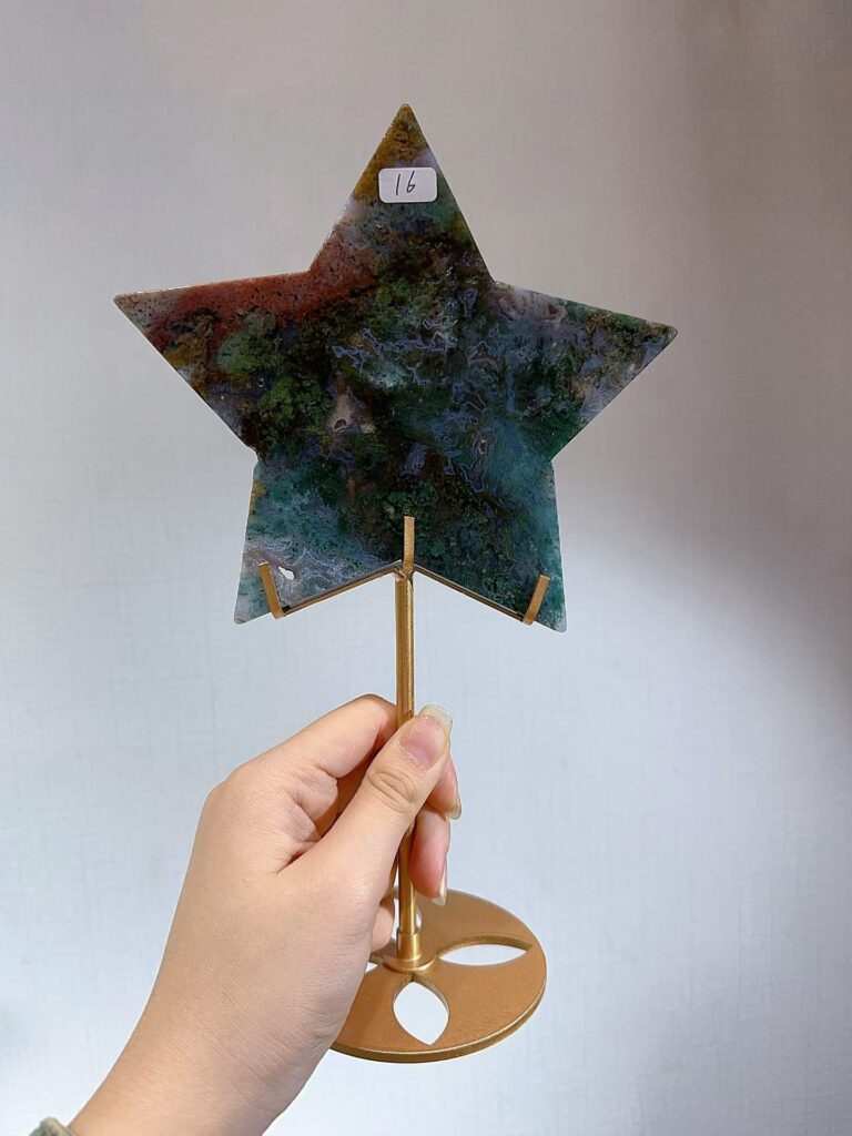 Crystal Five-Pointed Star Decorations – Design 1