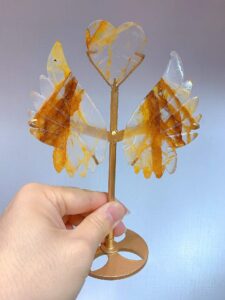 Crystal Heart Wing Decorations – Design 3