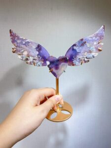 Crystal Heart Wing Decorations – Design 2