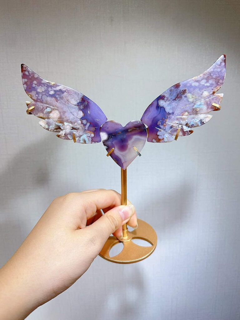 Crystal Heart Wing Decorations – Design 2