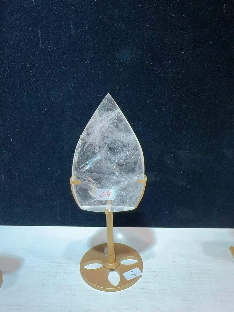 Clear Quartz Teardrop Decorations