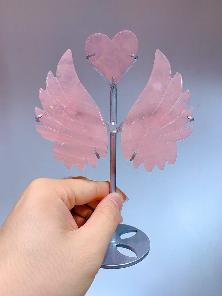 Crystal Heart Wing Decorations – Design 3