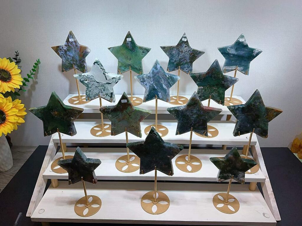 Crystal Five-Pointed Star Decorations – Design 1