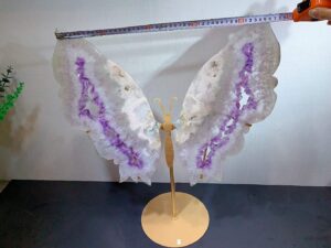 Large Pink & Purple Crystal Butterfly Wing Decorations – Selection 1