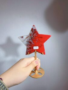 Crystal Five-Pointed Star Decorations – Design 1
