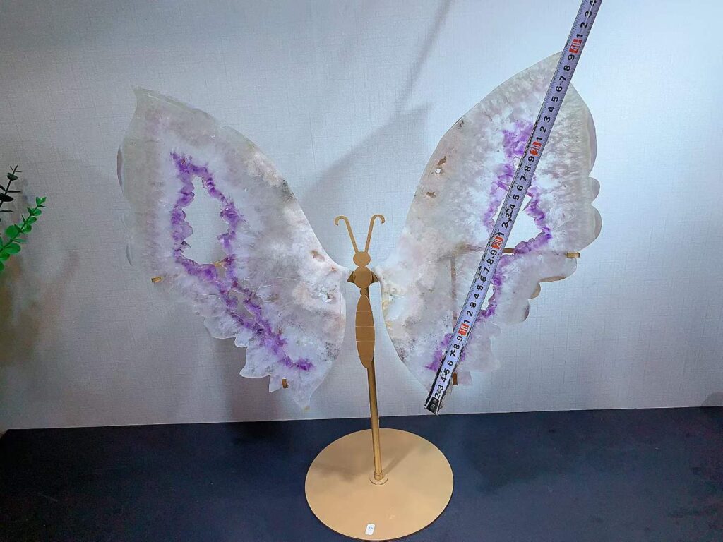 Large Pink & Purple Crystal Butterfly Wing Decorations – Selection 2