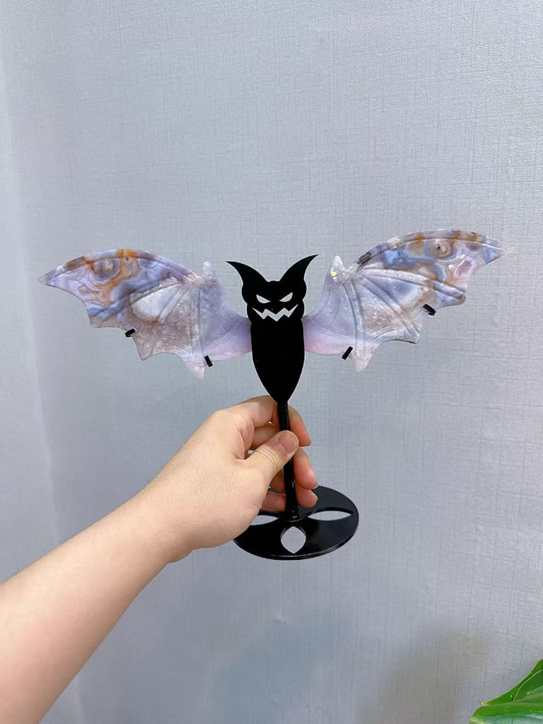 Large Crystal Bat Wing Decorations