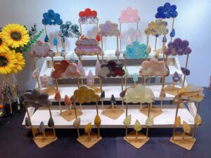 Crystal Cloud & Rain Decorations