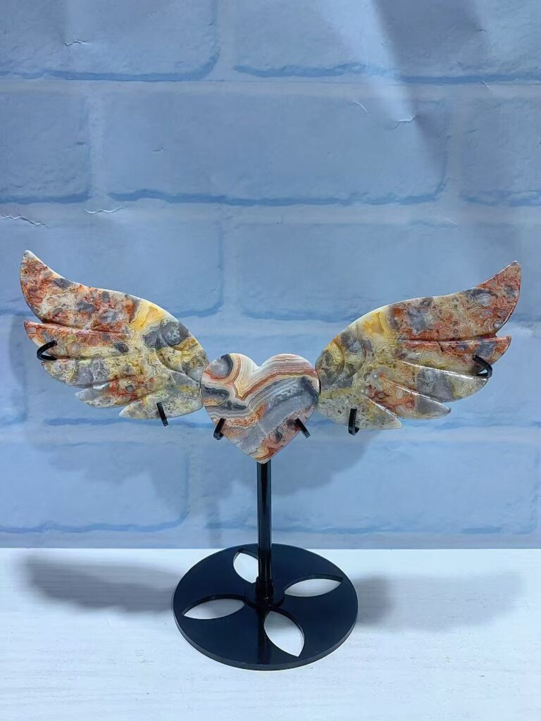 Crystal Heart Wing Decorations – Design 2