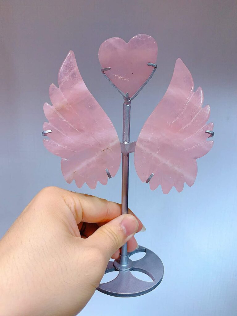 Crystal Heart Wing Decorations – Design 3