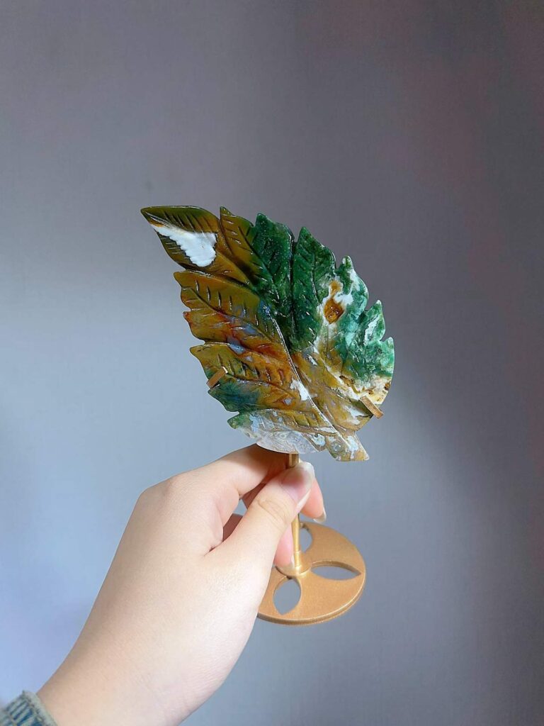 Crystal Leaf Decorations