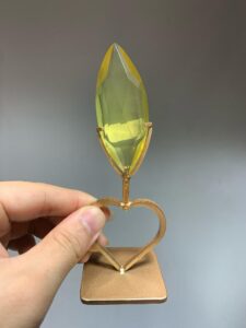 Crystal Faceted Teardrop Decorations