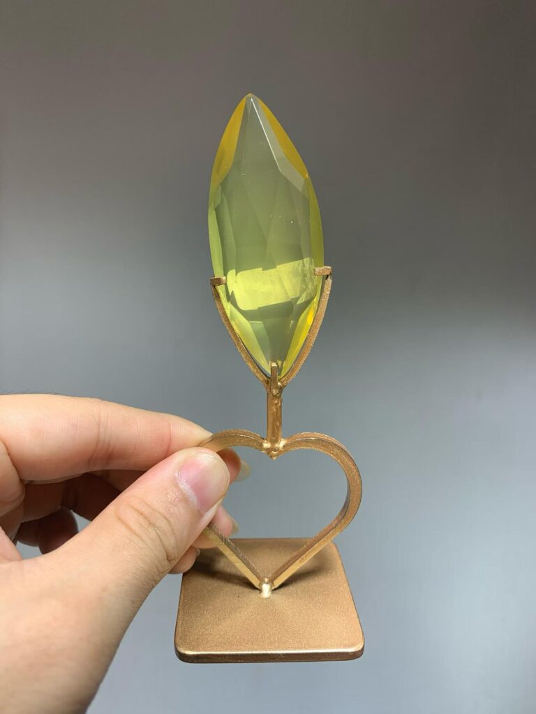 Crystal Faceted Teardrop Decorations