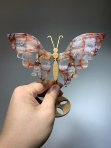 Small Crystal Butterfly Wing Decorations
