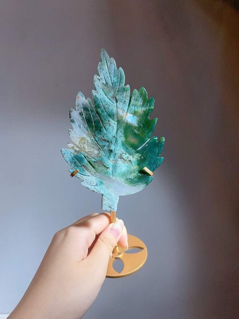 Crystal Leaf Decorations
