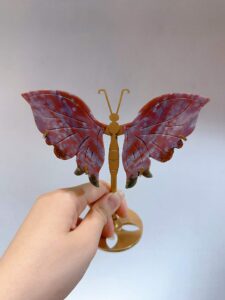 Small Crystal Butterfly Wing Decorations