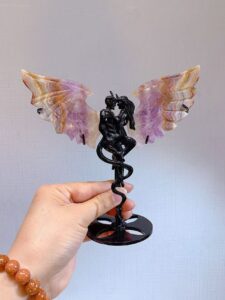 Small Crystal Devil Angel Wing Decorations
