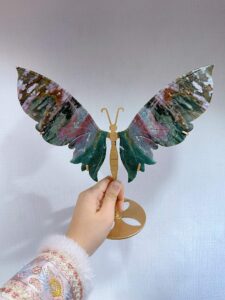 Large Ocean Jasper Butterfly Wing Decorations