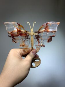 Small Crystal Butterfly Wing Decorations