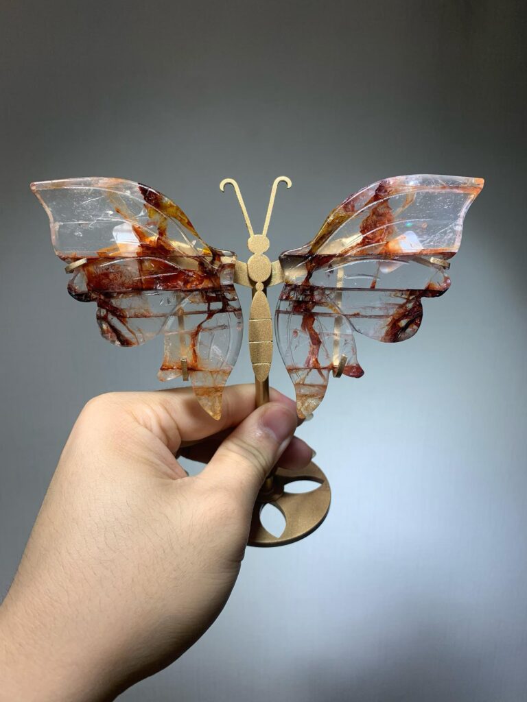 Small Crystal Butterfly Wing Decorations