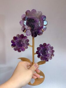 Dream Amethyst Three-Sunflower Decorations