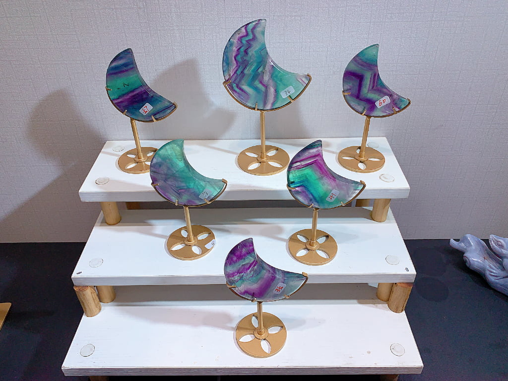 Crystal Crescent Moon Decorations Assortment